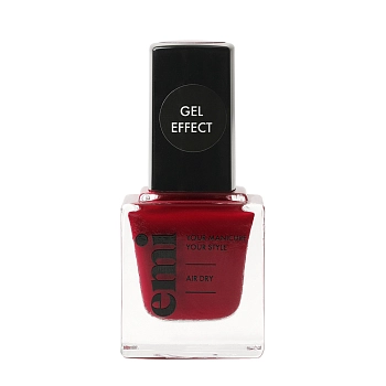 030 лак ультрастойкий для ногтей, Безупречный красный / E.MiLac Gel Effect 9 мл