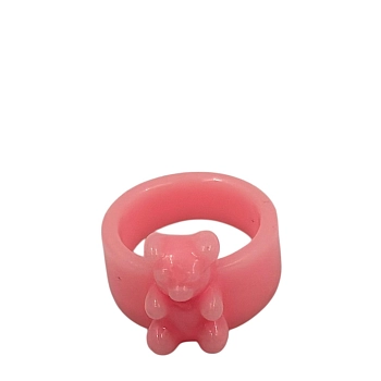 Кольцо Медвежонок розовый