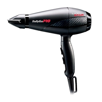 Фен BaByliss Pro BLACK STAR, 2 насадки, 2200Вт