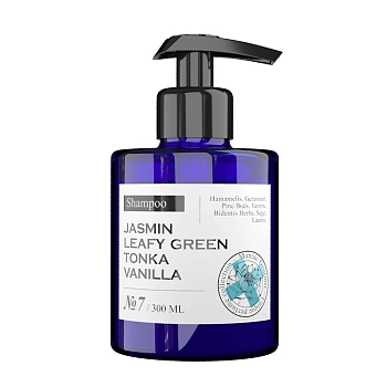 Шампунь парфюмированный увлажняющий №7 Жасмин, Зелень, Тонка, Ваниль 300 мл