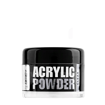 Пудра акриловая для моделирования ногтей, прозрачная / Р-6 Clear Simple Pack 12 мл