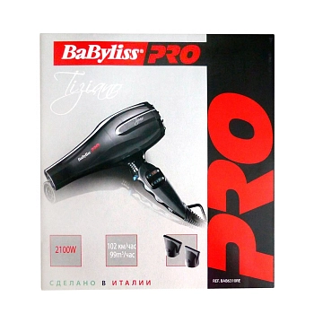 BABYLISS PRO Фен Bab Tiziano 2100W BAB6310RE, фото 7