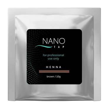 NANO TAP Хна для бровей в саше, коричневый / NanoTap brown 10 гр
