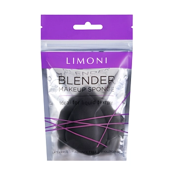 LIMONI Спонж для макияжа / Blender Makeup Sponge Black, фото 2