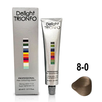 CONSTANT DELIGHT 8-0 крем-краска стойкая для волос, светло-русый натуральный / Delight TRIONFO 60 мл, фото 2