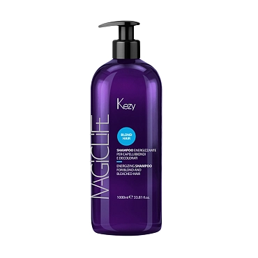 KEZY Шампунь укрепляющий для светлых и обесцвеченных волос / Enrgizing shampoo for blond and bleached hair 1000 мл