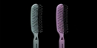 SOLOMEYA Расческа для распутывания волос, черная / Detangler Hairbrush for Wet & Dry Hair Black Aesthetic, фото 3