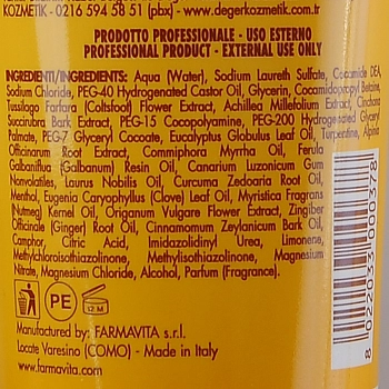 FARMAVITA Шампунь трехвалентный с Auxina Tricogene и растительными экстрактами / FARMATRICOGEN LINE 250 мл, фото 3