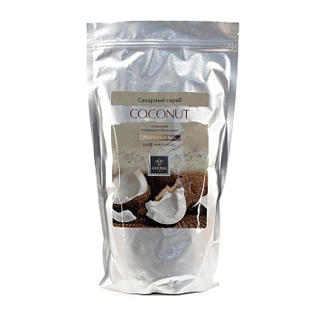 Скраб сахарный для лица и тела Кокос / Axione Laboratory Coconut 1000 гр