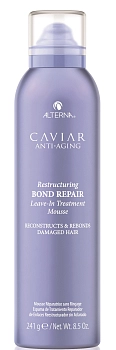 ALTERNA Мусс интенсивный для восстановления структуры волос / Caviar Anti-Aging Restructuring Bond Repair Leave-in Treatment Mousse 241 г, фото 1