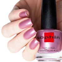 SOPHIN 0132 лак для ногтей, розовый перламутровый полупрозрачный 12 мл, фото 3