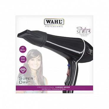 WAHL Фен для волос профессиональный, черный / Wahl Super Dry 4340-0470
