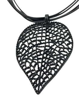 IWOU PROFESSIONAL Подвеска Кружевной лист черный, фото 3