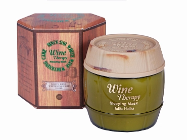 HOLIKA HOLIKA Маска-желе винная ночная Вайн Терапи, белое вино / Wine Therapy Sleeping Mask White Wine 120 мл