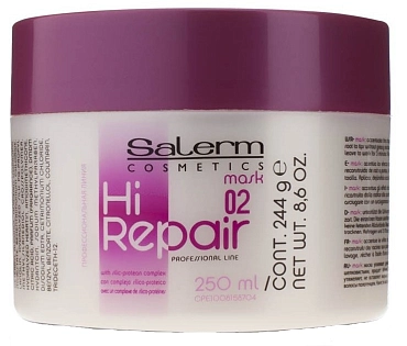 SALERM COSMETICS Маска для восстановления истонченных волос / Hi Repair 250 мл