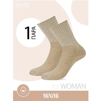 MINIMI Носки Beige 35-38 (23-25) / MINI COTONE 1203, фото 5