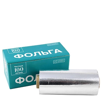 ЧИСТОВЬЕ Фольга 18 мкр 12 см*100 м серебро в коробке, фото 3