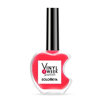 SOLOMEYA 1 лак недельный для ногтей / One Week Vinyl Polish Scarlet 13 мл, фото 2