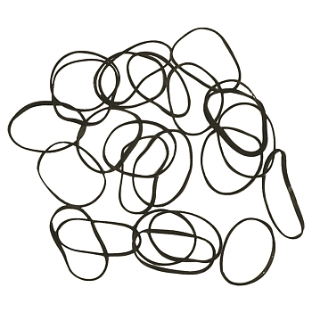 Резинки для волос силиконовые, черные mini 100 шт/уп 