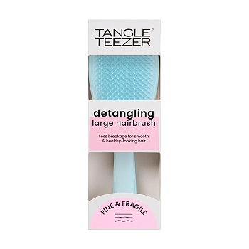 TANGLE TEEZER Расческа для волос / The Large Ultimate Detangler Fine & Fragile Seafoam Blue, фото 5