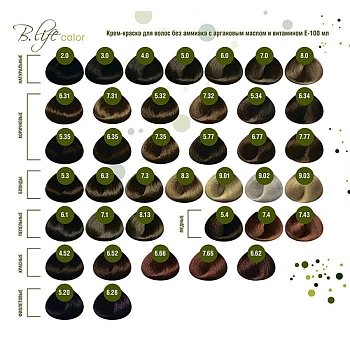 FARMAVITA 7.1 краска для волос, блондин пепельный / B.LIFE COLOR 100 мл, фото 4