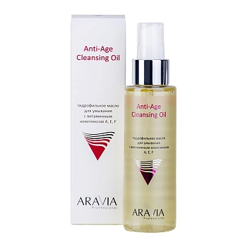 ARAVIA Professional Масло гидрофильное для умывания с витаминным комплексом / Anti-Age Cleansing Oil A, E, F 110 мл, фото 4