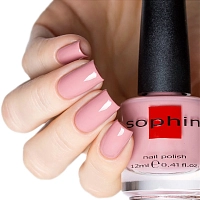SOPHIN 0021 лак для ногтей, бежево-розовый 12 мл, фото 3