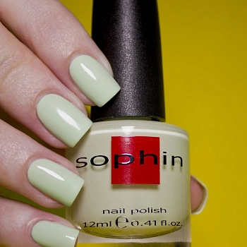 SOPHIN 0341 лак для ногтей, фисташково-зеленый пастельный / Macaroons 12 мл, фото 2