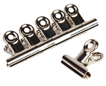 Зажим-прищепка металлическая для создания арочных ногтей 5 шт