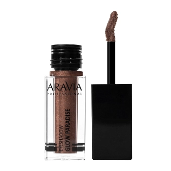 ARAVIA Professional Тени жидкие сияющие для век, 04 Golden Brown / ARAVIA Professional Glow Paradise 5 мл, фото 2