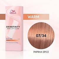 WELLA PROFESSIONALS 07/34 гель-крем краска для волос / WE Shinefinity 60 мл, фото 3