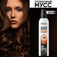 EPICA PROFESSIONAL Мусс оттеночный для волос, Шоколад 8.7 / OverColor 250 мл, фото 2