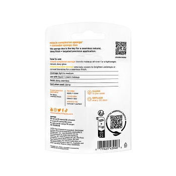 REAL TECHNIQUES Набор спонжей для макияжа / Real Techniques Miracle Complexion Sponge + Concealer Sponge Duo, фото 4