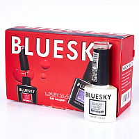 BLUESKY LV393 гель-лак для ногтей / Luxury Silver 10 мл, фото 4