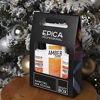 EPICA PROFESSIONAL Набор для восстановления и питания волос (шампунь 250 мл + кондиционер 250 мл + маска 250 мл) Amber Shine Organic, фото 4