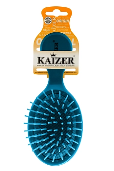 KAIZER Расческа массажная малая, пластик, лазурная, фото 3