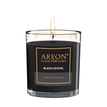 AREON Свеча ароматическая, черный кристалл / HOME PERFUMES Black Crystal 120 гр