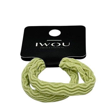 Резинка для волос Волна светло-зеленая 2шт