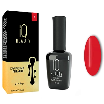 IQ BEAUTY 140 гель-лак каучуковый с кальцием / Wonderland Hearts 10 мл, фото 1