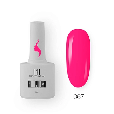 TNL PROFESSIONAL 067 гель-лак для ногтей 8 чувств, яркий малиновый / TNL 10 мл
