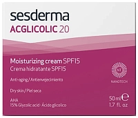 SESDERMA Крем увлажняющий СЗФ 15 / ACGLICOLIC 20 Moisturizing cream SPF15 50 мл, фото 3