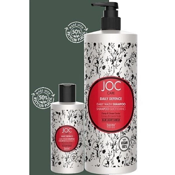 BAREX Шампунь для ежедневного применения с коноплей и зеленой икрой / JOC CARE DAILY DEFENCE 1000 мл, фото 2