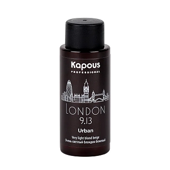 KAPOUS 9.13 краситель жидкий полуперманентный для волос, Лондон / LC Urban 60 мл, фото 2