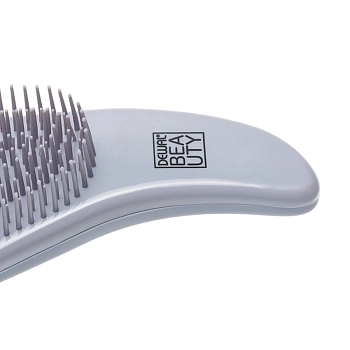 DEWAL BEAUTY Щетка массажная Прованс с пластиковым штифтом, большая ручка, лавандовая, фото 3