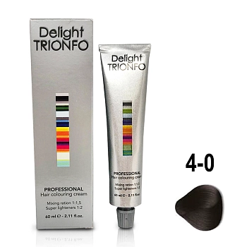 CONSTANT DELIGHT 4-0 крем-краска стойкая для волос, средне-коричневый натуральный / Delight TRIONFO 60 мл, фото 2