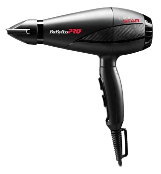 Фен BaByliss Pro BLACK STAR, 2 насадки, 2000Вт