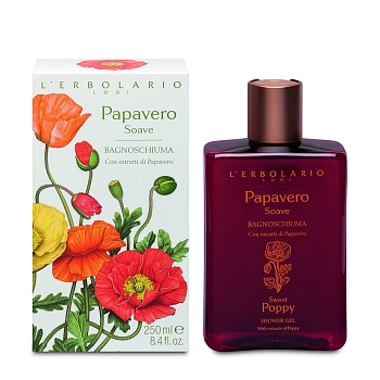 LERBOLARIO Гель для душа с антиоксидантным и защитным действием / Sweet Poppy Bath Gel 250 мл, фото 2