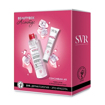 SVR Набор подарочный для лица (крем-уход 40 мл + мцеллярная вода 200 мл) Sensifine AR, фото 2