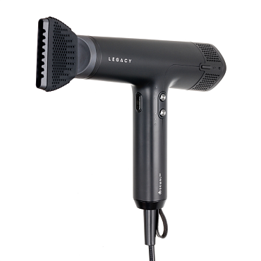 DEWAL PROFESSIONAL Фен DEWAL PRO LEGACY, черный, 1700W, бесщеточный мотор, ионизация, 2 насадки + диффузор, провод 3 м, фото 5
