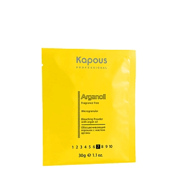 KAPOUS Порошок обесцвечивающий для волос с маслом арганы 30 г, фото 2